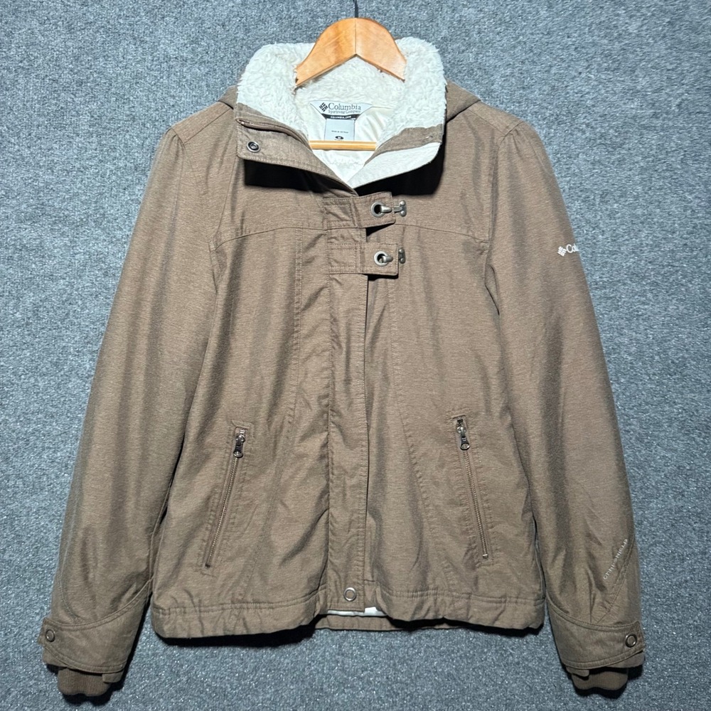 Columbia Jacket Womens Medium Omni Shield Insulated Hooded Outdoors Cozy